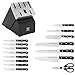 HENCKELS Solution Razor-Sharp 16-pc Knife Set, Chef Knife, Bread Knife, Steak Knife, German Engineered Informed by 100+ Years of Mastery