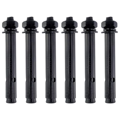 Antrader Expansion Bolts,304 Stainless Steel External Hex Expansion Screw Bolt,10 Pcs Anchor Sleeve Bolt for Concrete,M10x100mm