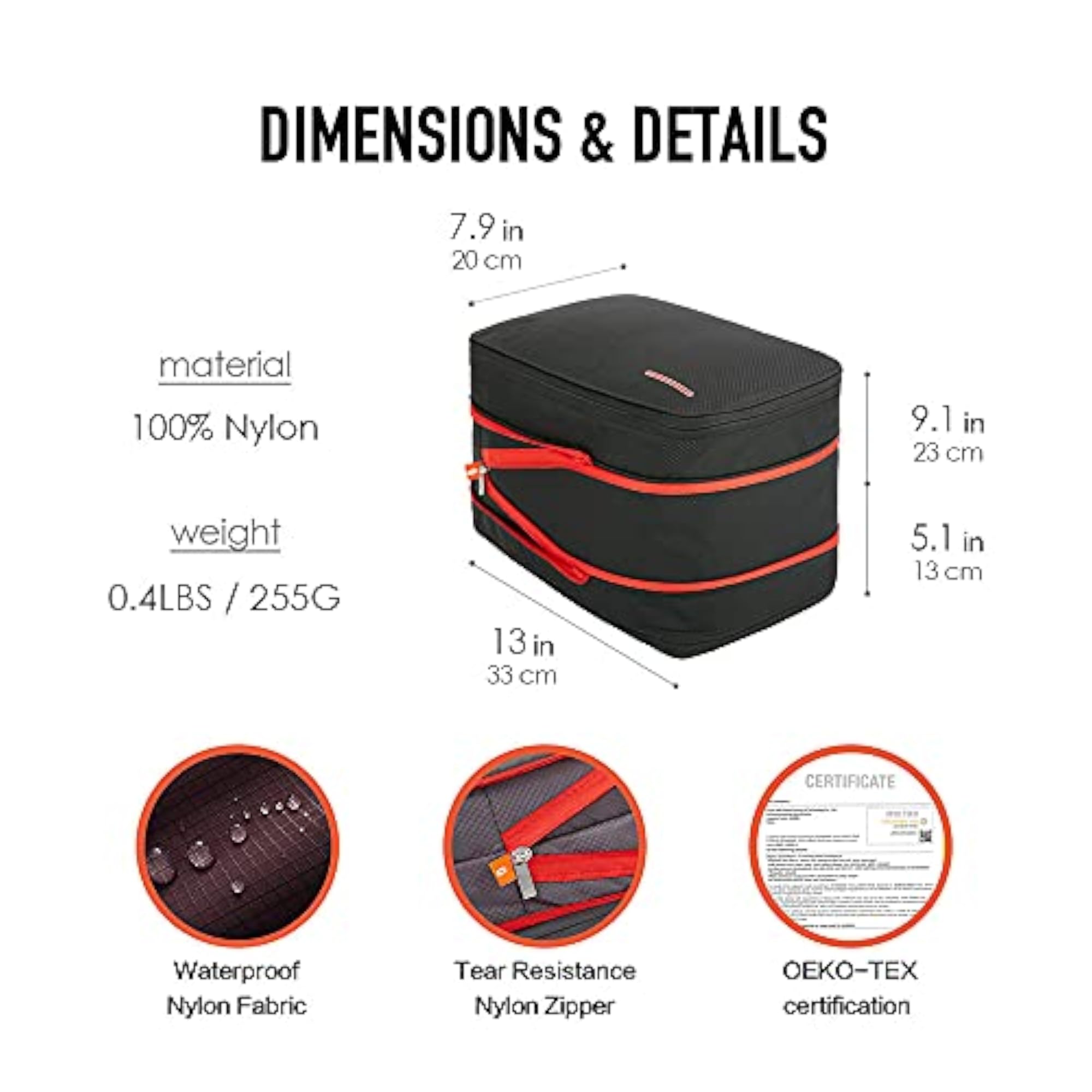 BeeNesting Compression Packing Cubes Set for Travel