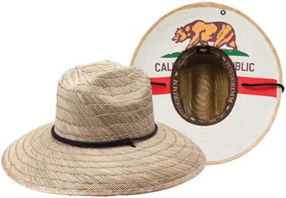 California Straw Lifeguard Hat