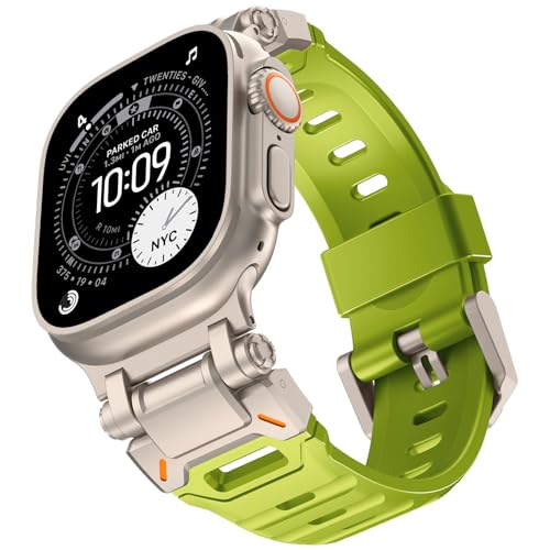 Image of KADES Rugged TPU Sport Band for Apple Watch Ultra 3 /2 /1 49mm, Metal Connectors for Apple Watch Series 11 /10 /SE3 46mm Series 9 /8 /SE2 /7 /6 /SE /5 /4 /3 /2 /1 45mm /44mm /42mm