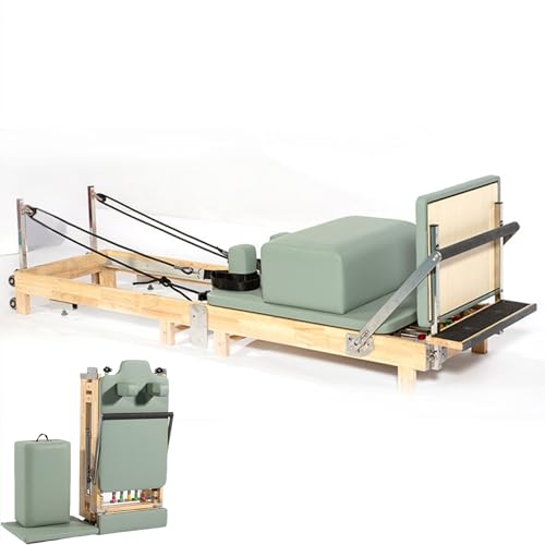 Cama deslizante de doble pista para entrenamiento de yoga, estiramiento, equipo de fitness, cama de entrenamiento de modelado corporal para pilates plegable, adecuada para equipos de entrenamiento de