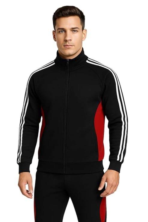 Krystle Comfort Fit Tracksuit Set – Men’s Sports Jacket with Pajama Pants (Multicolor,Multisize)-image-10