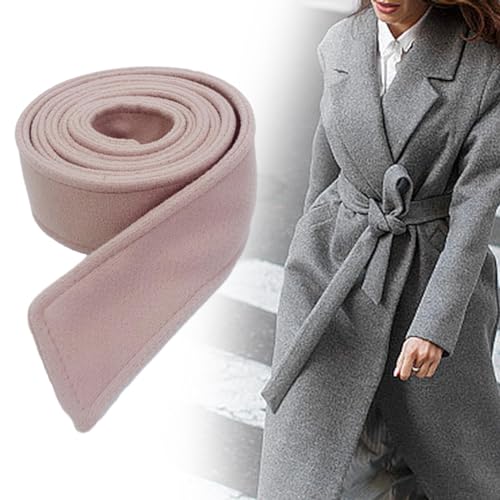 Women's Artificial Wool Overcoat Waist Belt Trench Coat Belt Wide Waist Belt Band Long Enough Lightweight Replacement Belt4