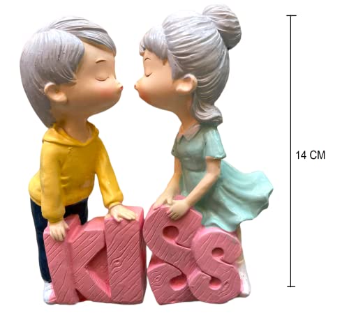 Image of AUGEN Polyresin Love Idol Statue Showpiece for Home Decor Decoration and Gifting (7532-C9, 15cm)