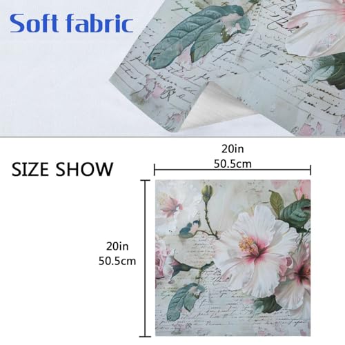 Servilletas de Tela Floral Set de 6 20x20 in miniatura 6