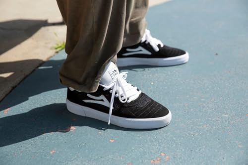 Lakai Cambridge Mens Skate Shoes, Black Suede, 114