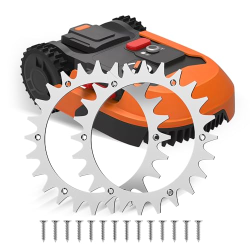 Forever Speed 2 Stück Mähroboter Spikes für Worx Landroid S/M, Senkschraubenloch-Entgraten, 210mm Rasenmäher-Roboternägel, 14 selbstschneidende Schrauben