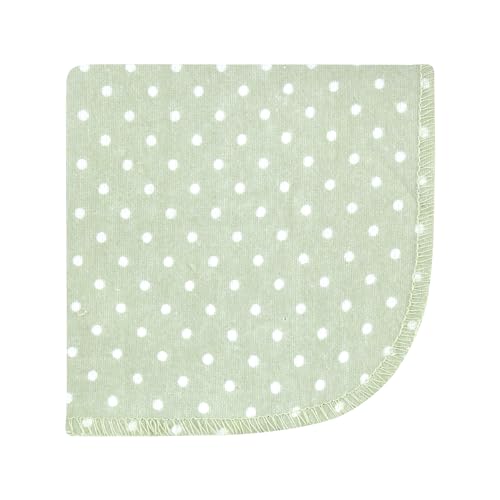 Image of Hudson Baby Unisex Baby Flannel Cotton Poly Washcloths, Purple Dainty Floral 12 Pack, One Size