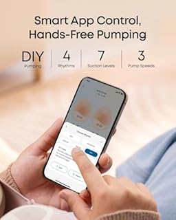 eufy Security Heated Breast Pump Hands-Free E20, Wearable with Innovative HeatFlow, 3 Heat Levels, Optimized Rhythm via App, Hospital-Grade Suction, Leakproof, Ultra-Slim and Quiet for in-Bra Use