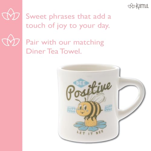 Taza de café Karma 12 oz en porcelana hueso miniatura 4