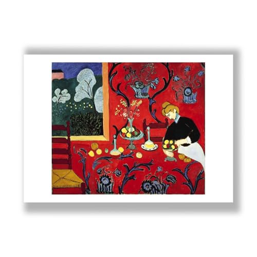 Matisse Harmony in Red impression d'art grand format pour décoration murale