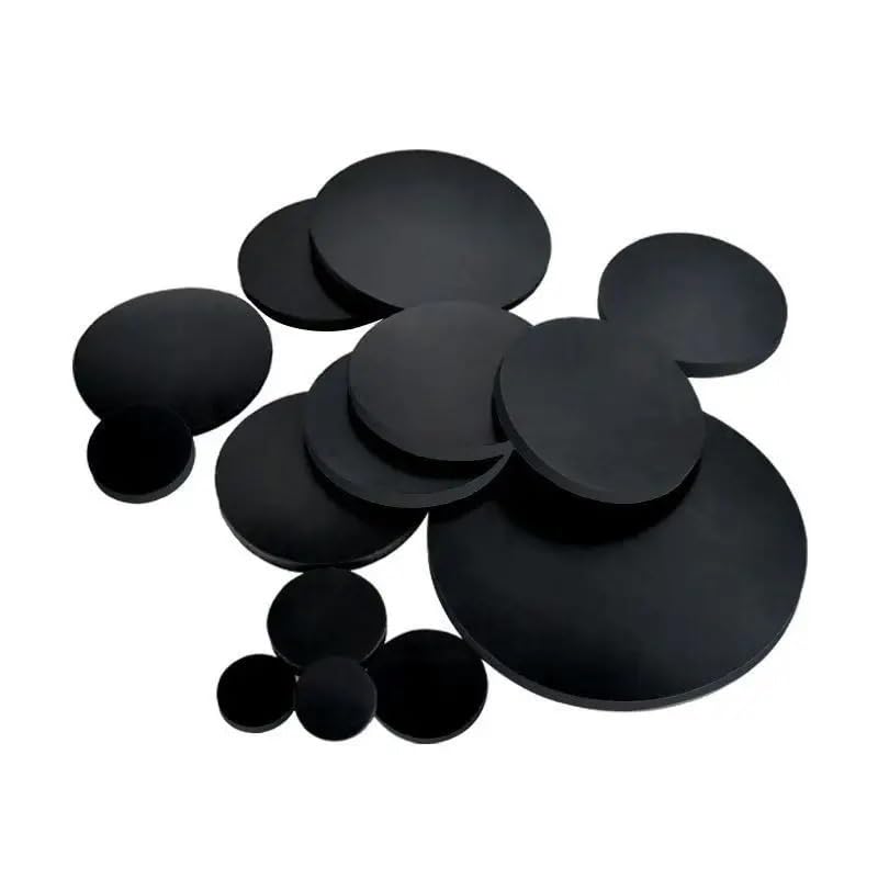 Almohadilla de junta de goma sólida, arandela redonda negra de 5-108mm de diámetro exterior de 1-8mm de espesor, 10 Uds.(Dia 80mm 10pcs,Thickness 8mm)