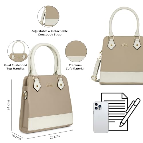 Image of Lavie Women's Pastel Roxie Small Satchel Bag | Satchel Handbag for Work | Ladies purse | Stylish Shoulder Bag | Gift for Women