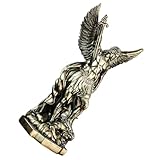 Esthétique : grâce à sa matière inaltérable, la statue d'ange en résine conserve son éclat d'origine, servant d'ornement décoratif et de sculpture de collection fiable pendant des années. archange avec dragon, figurine d'archange catholique