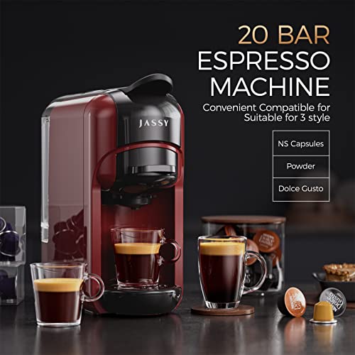 Small Espresso Machine 20 Bar Capsules Maker Compatible For Ns Original Capsules/Nescafe Dolce Gusto/L'or Coffee Pods/Coffee Powder With Fast Heating System For Espresso,1450W(Small) #TOP1