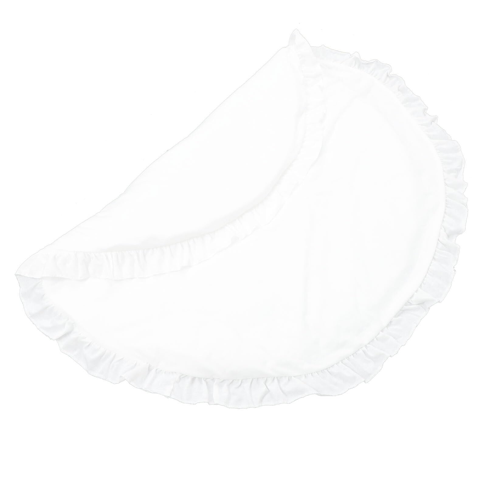Tapis rampant rond pour bébé en tissu blanc pour espace de jeu maison
