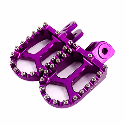 KKE Foot Pegs For Surron Light Bee X/Segway X160/260/Warp 9 E-Bike Footrests Pedal Pads Purple