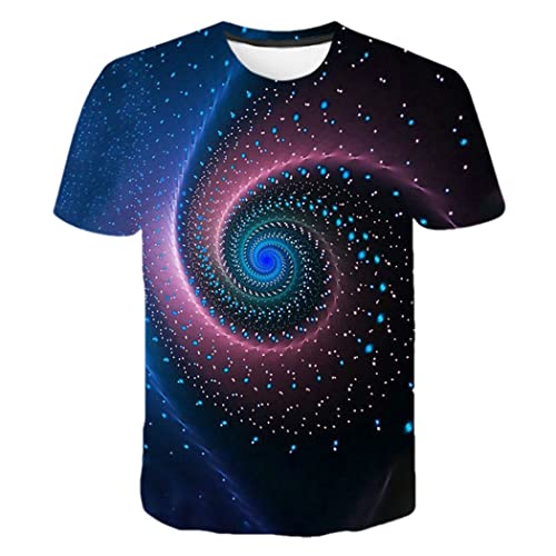 T-shirt avec motif ciel étoilé effet 3D ultra réaliste galaxie Xk-10 M