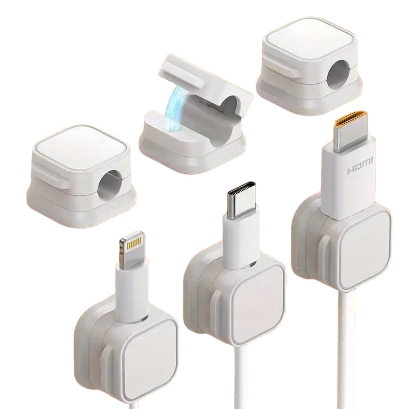 EZ LIVING 6 Pack Magnetic Cable Clips – Adjustable & Reusable Cable Organizers for Home & Office – Strong Magnetic Hold, Easy to Use, Ideal for Managing Cords, Wires, and Cables (B0DDTTGTLM) Amazon Price History, Amazon Price Tracker