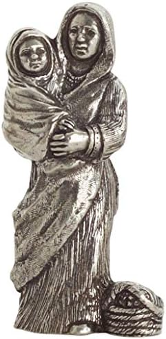DANFORTH - Pig Herder's Wife Nativity Figurine – Handcrafted Pewter Nativity Figurine - Made in USA