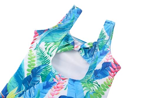 Image of Toddler Swimsuit Girl One Piece Rash Guard Tankini Bathing Suit Little Girls Sleeveless Quick Dry Swimwear 4-8 Years