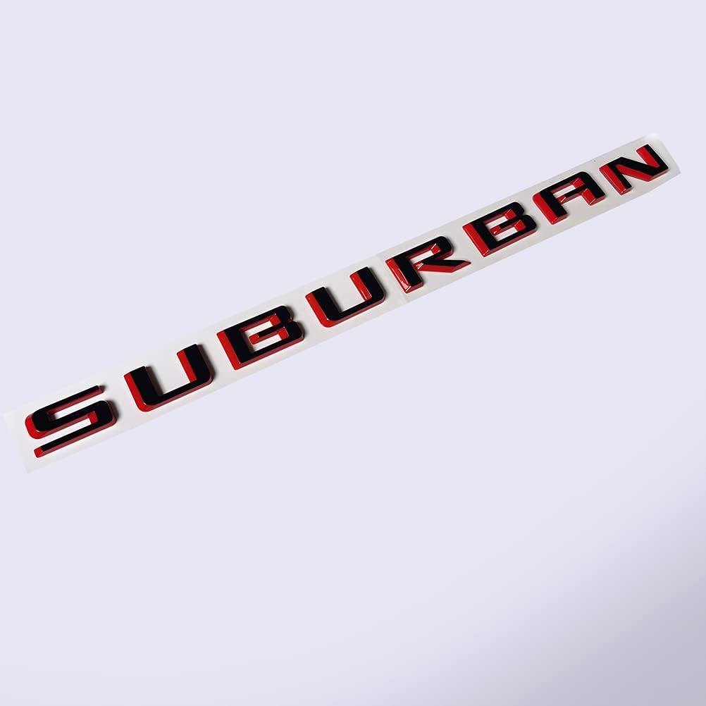 3pack OEM 2021 Suburban Emblem 3D Letters Badge Compatible with 2019-2025 Suburban 84910061 Redline
