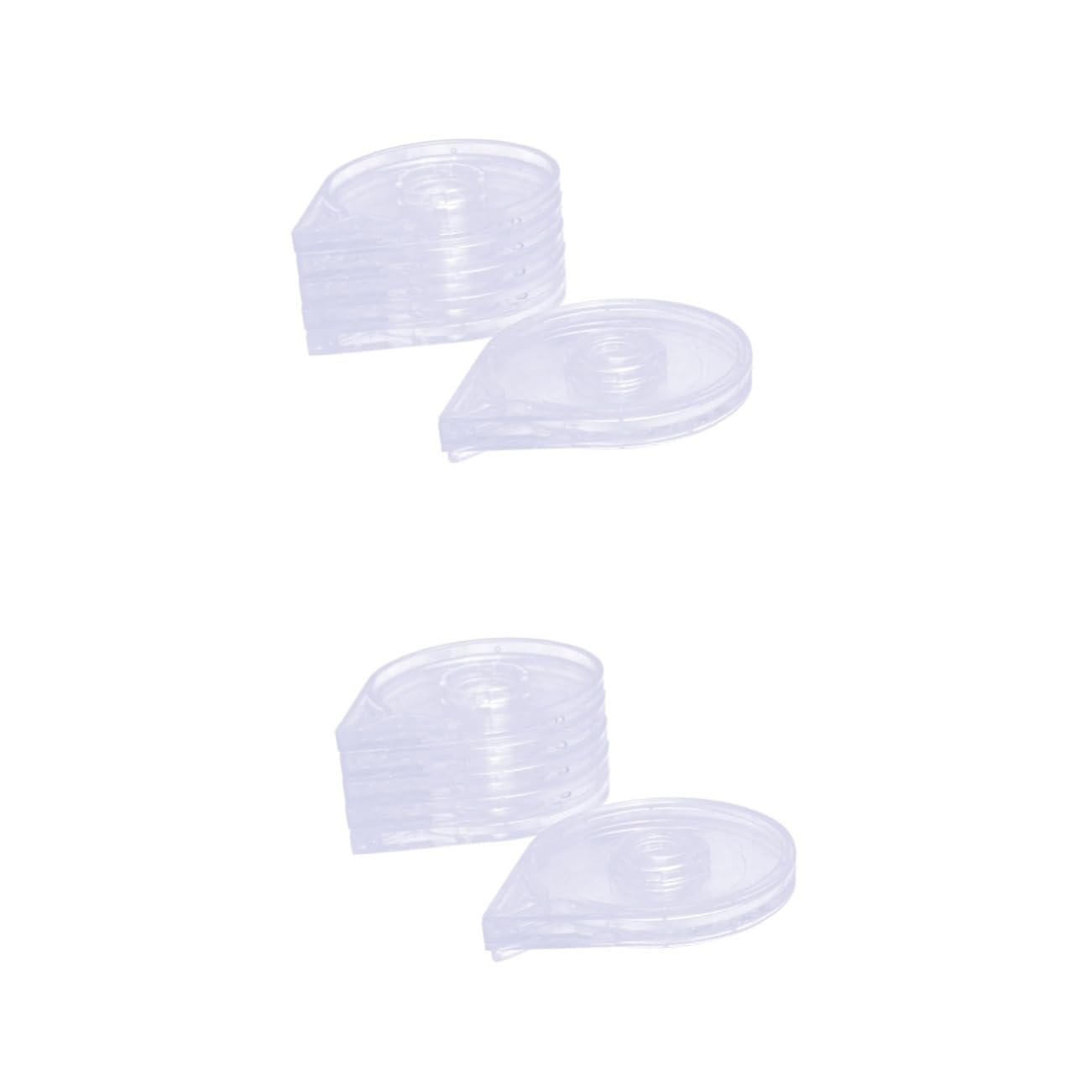 SOESFOUFU 2sets Nail Striping Tape Nail Art Striping Roller Box Holder Tools and Accessories Set Easy to Use 6pcs*2