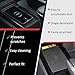 Auovo Wireless Charging Mat Compatible with 2025 2026 Toyota Camry Accessories Silicone Center Console Non-Slip Phone Charging Protective Mat Pad Interior Trim (Black Version 1)