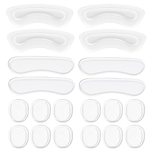 Shoe Heel Pads, Gel Cushion Inserts, Back of Heel Cushion, Clear Heel Pads for Women Men Shoes