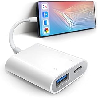 USB Adapter for iPad/iPhone, Bqbersyn Lightning to USB Female OTG Adapter Compatible with USB Flash Drive/Microphone/Hard Disk and MIDI,Plug & Play