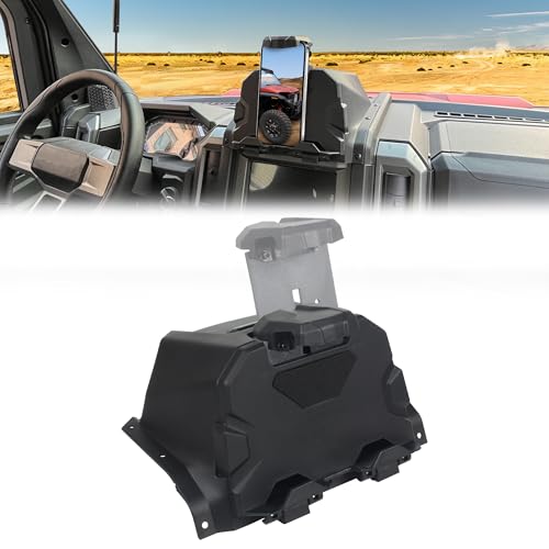 CUSAUTV Tablet Phone Holder for Xpedition XP/ADV 2024+ Electronic Device GPS Mount Phone Tablet Holder with Extra Storage Box Compatible with Polaris Xpedition XP XP5/ ADV ADV5 2024+ Accessories