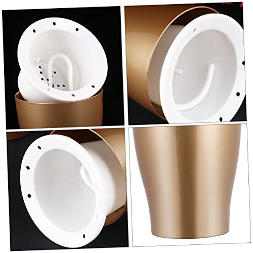 ANDRESLAD 2 Pz Vaso Di Fiori Decorazioni Floreali Vaso Di Violetta Africana Contenitore Trasparente Vasi Per Piante Vaso Per Piante Per La Conservazione Dell'acqua Fioriera Golden