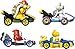 Produktbild Hot Wheels HDB23 - Mario Kart-Fahrzeug (4er-Pack), Set mit 4 beliebten Figuren, darunter 1 exklusives Modell, Spielzeug-Sammlergeschenk für Kinder und Fans ab 3 Jahren