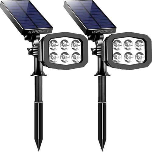URPOWER Solar Lights Outdoor 2-in-1 Waterproof Solar...