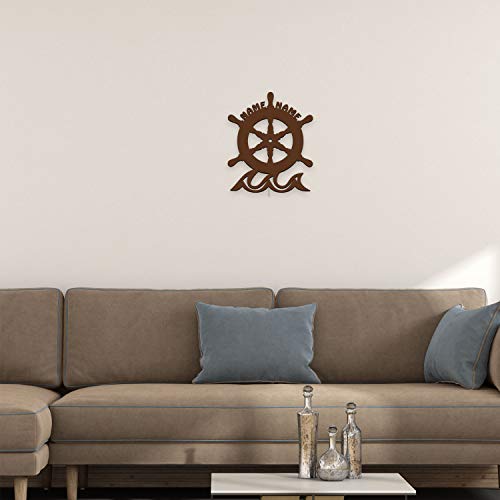 Ruder Maritime Wand Lampe Nachtlicht Dekolicht Schlummerlicht Batterie mit Namen personalisiert Nordsee Südsee Deko Geschenke