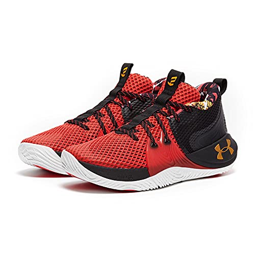 Image of Under Armour Embiid 1 Lace-Up Red Synthetic Mens Trainers 3023086 603