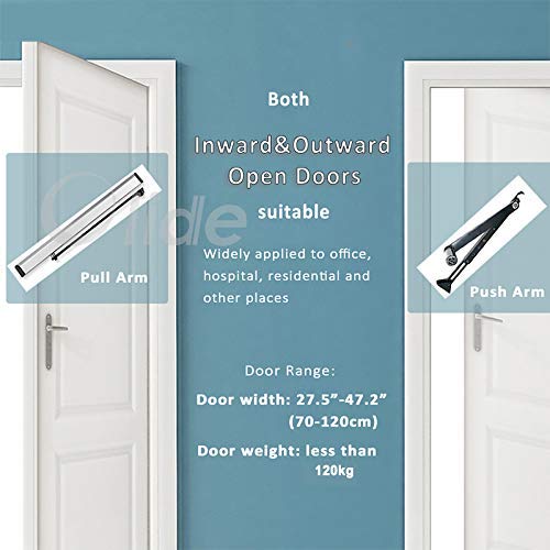 Door Opener Handicap Touchless Wave Sensor Open For Commercial Door With 2Pcs Square 4.5'' Wireless Handicap Sensor Swithes 512N And 1Pcs Fail Safety 395Lbs Electric Strike #TOP5