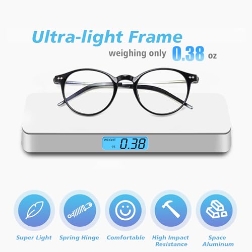 Image of Exquisite Ultra-light Progressive Multifocus Reading Glass Women Blue Light Blocking Multifocal Readers