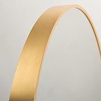 Vista 5 de Espejo circular dorado, espejo redondo de 20 pulgadas, espejo circular de baño, espejos de pared redondos para decoración de pared, tocador