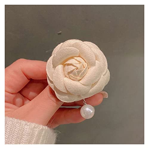 Broches à fleurs de camélia pour femmes et épingles à revers en tissu