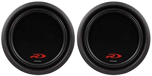 Alpine Swr-t10 10-Inch 3600 Watt Shallow Mount Subwoofers (Pair of 2)