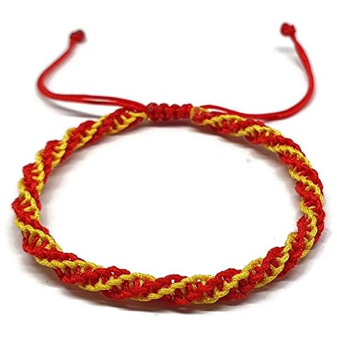 MYSTIC JEWELS - Pulsera Macrame Bandera España Cover