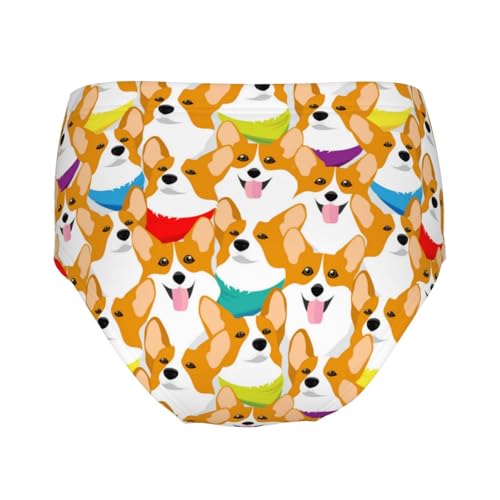 Corgi Dogs Breed Girls' Underwear Soft Cotton Little Girls Panties Comfort Briefs2