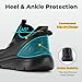FitVille Men's Extra Wide Slip on Walking Shoes with Arch Support Men Slip on Sneakers for Foot Pain Relief-Stepease V2 (13 X-Wide, Jet Black)