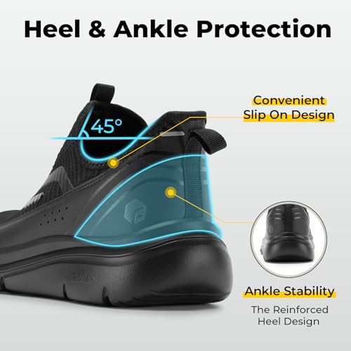 Image of FitVille Men's Extra Wide Slip on Walking Shoes with Arch Support Men Slip on Sneakers for Foot Pain Relief-Stepease V2