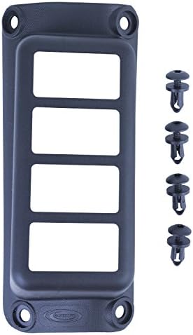DaystarJeep JK Wrangler A-Pillar Switch Pod that will accommodate 1 to 4 rocker style switches, Black, fits 2007 to 2017 2/4WD, KJ71055BK, Made in America