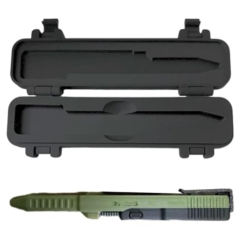 Tactical Slide Action Ballpoint Pen - Tactical 3D Printed Slide Action Pens EDC, Refillable Smooth Ink Writing Tool, Creative Desk Accessory Unique Gift for Men (Green)