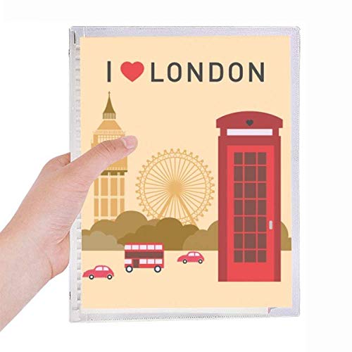 Carnet de notes en spirale rechargeable souvenir de Londres cadeau ideal anglophile