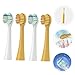 NOLITOY Toothbrush Heads Replacement Set Soft Bristle Electric Toothbrush Heads 4 Pack Gum Protection